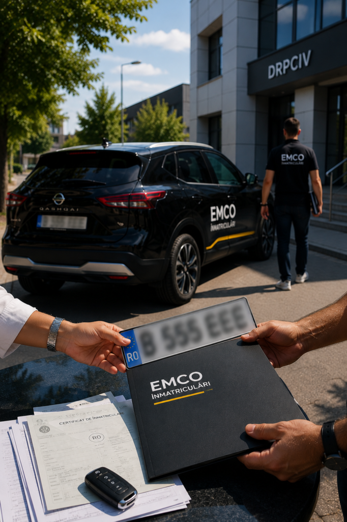 Predare documente și plăcuțe pentru înmatriculare auto în București și Ilfov